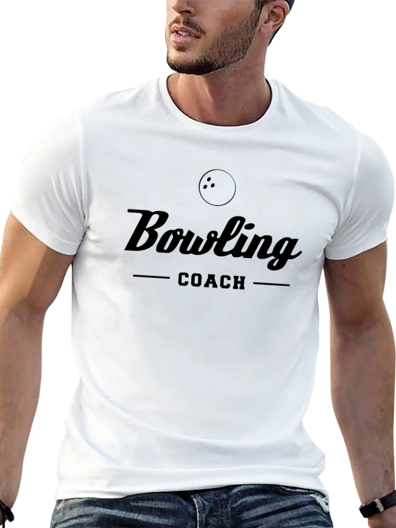Bowling Coach Graphic Tee - Black
