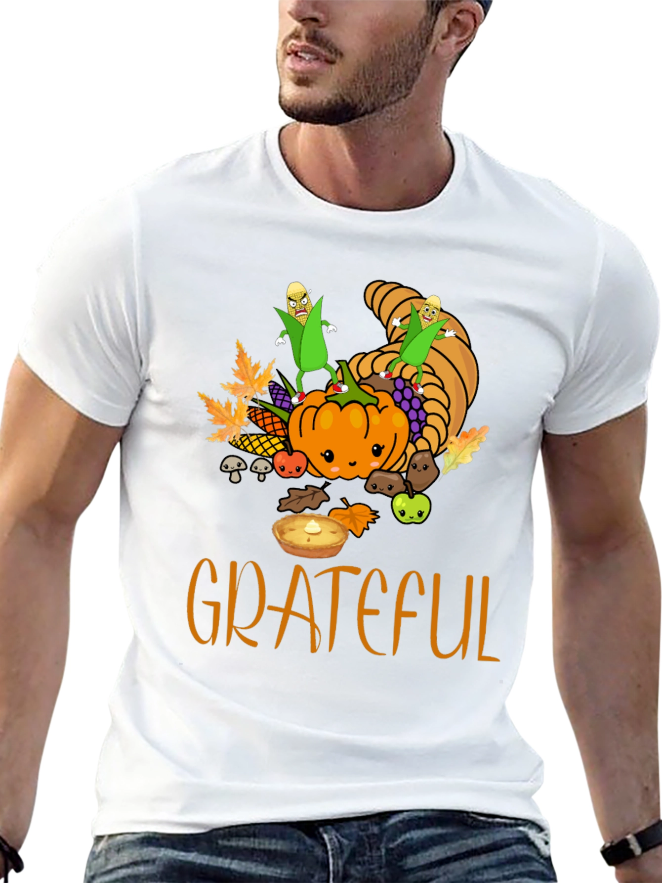Grateful Thanksgiving T-Shirt - Fall Harvest Tee
