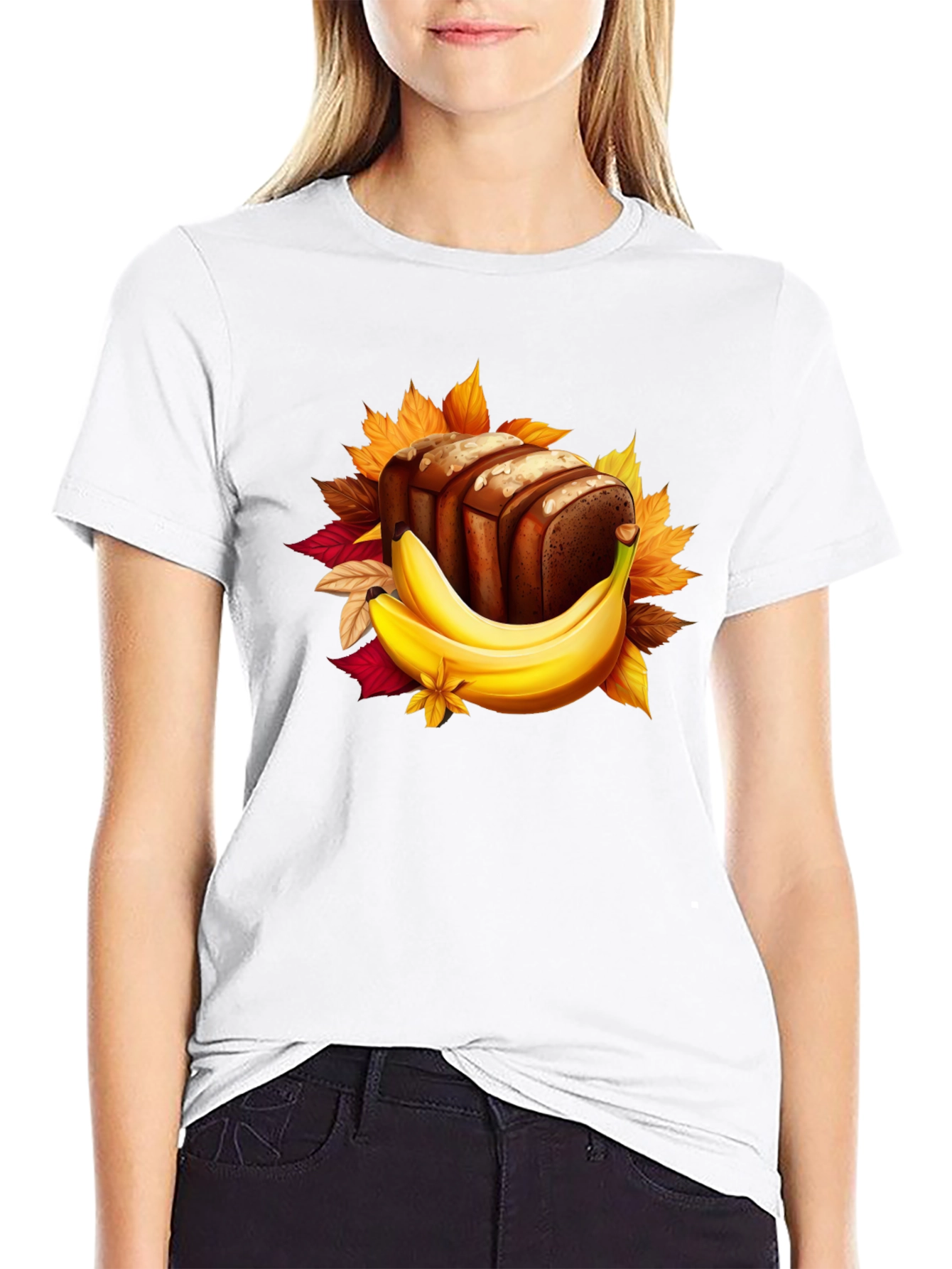 Banana Bread Graphic Tee - Foodie T-Shirt