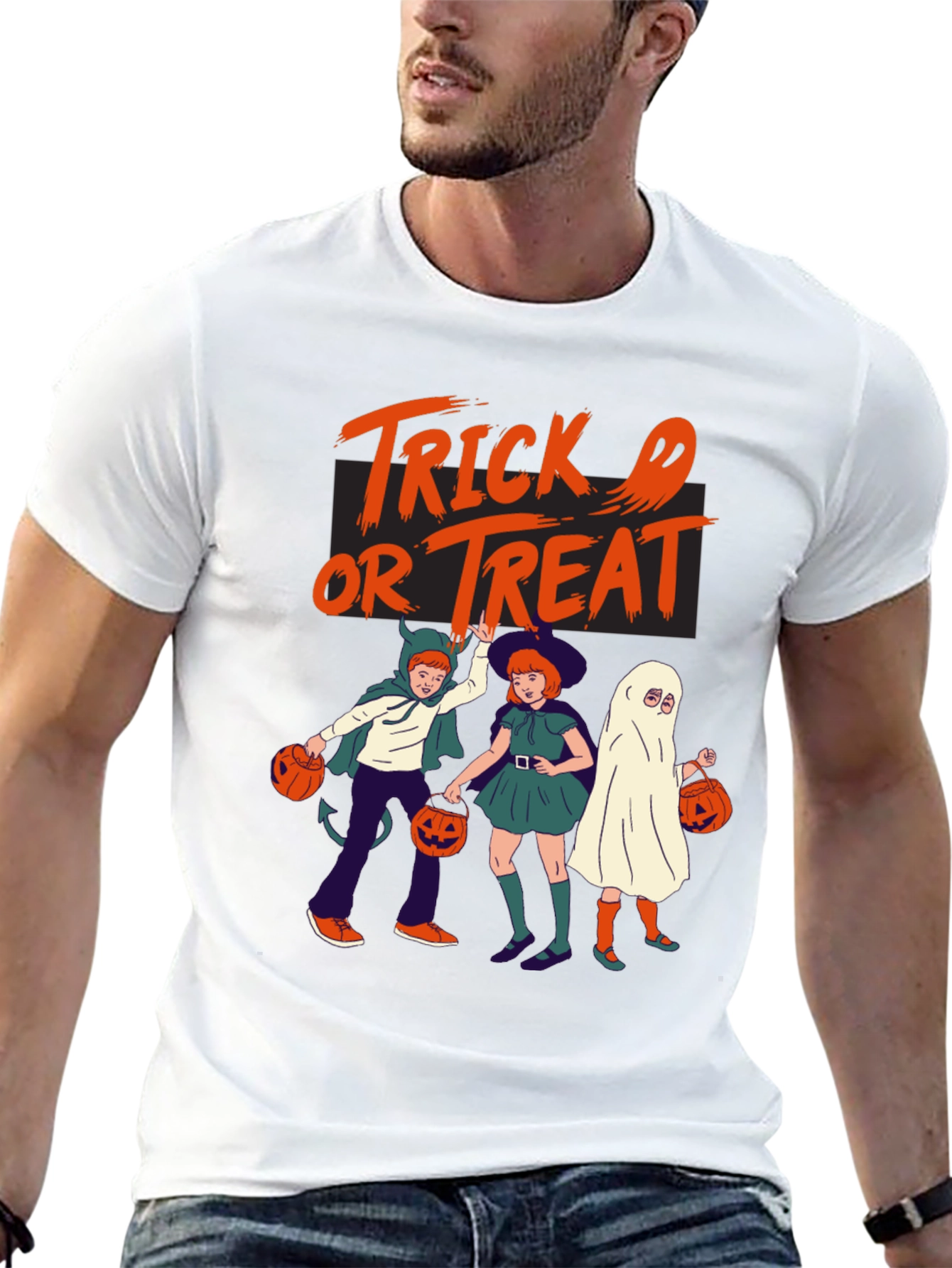 Halloween Trick or Treat Graphic Tee