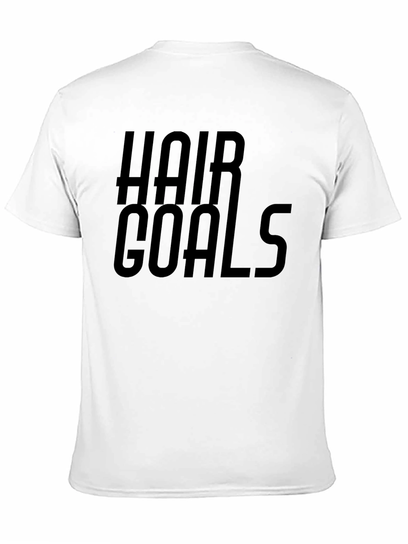 Hair Goals Graphic Tee - Stylish Black T-Shirt