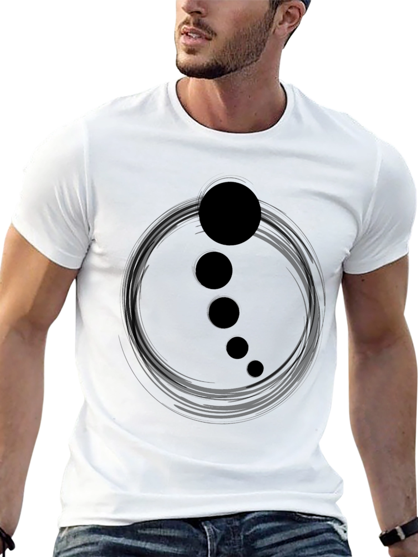 Zen Circle T-Shirt - Minimalist Design