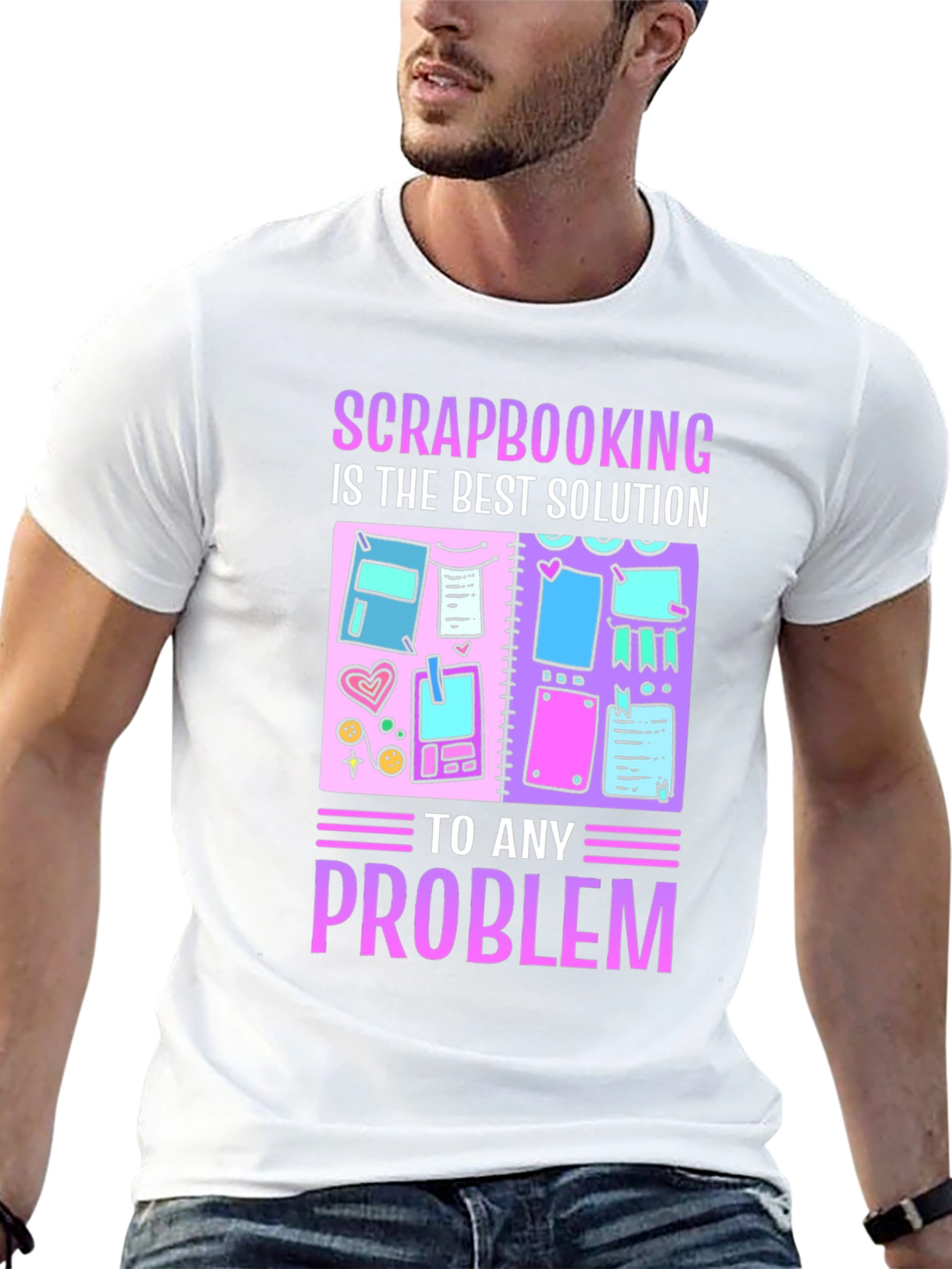 Scrapbooking Solution T-Shirt - Black Cotton Tee