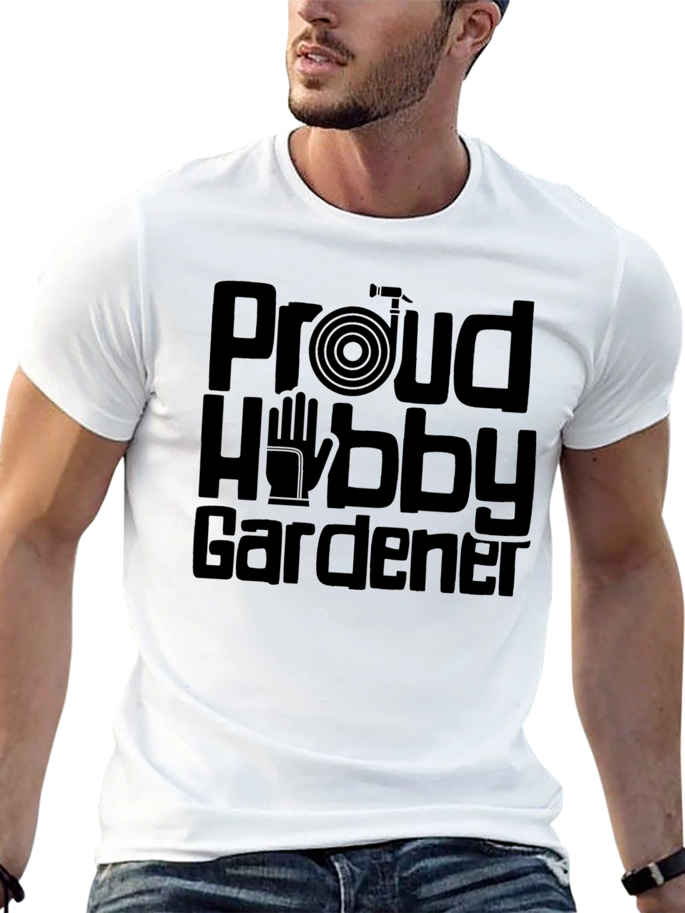 Proud Hobby Gardener Graphic Tee - Black Cotton
