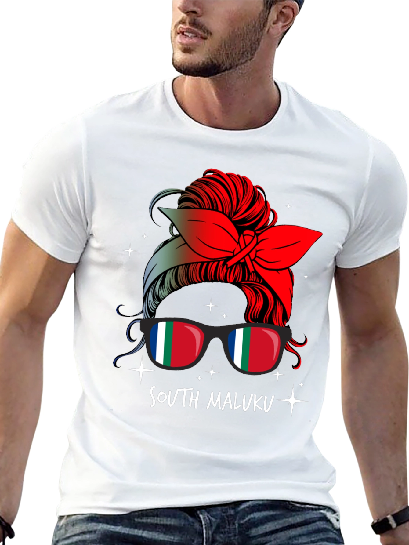 South Maluku Messy Bun T-Shirt