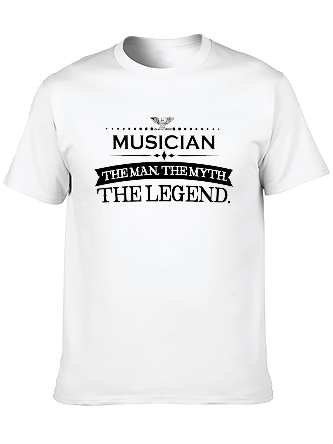 Musician Legend Graphic Tee - Black Cotton T-Shirt
