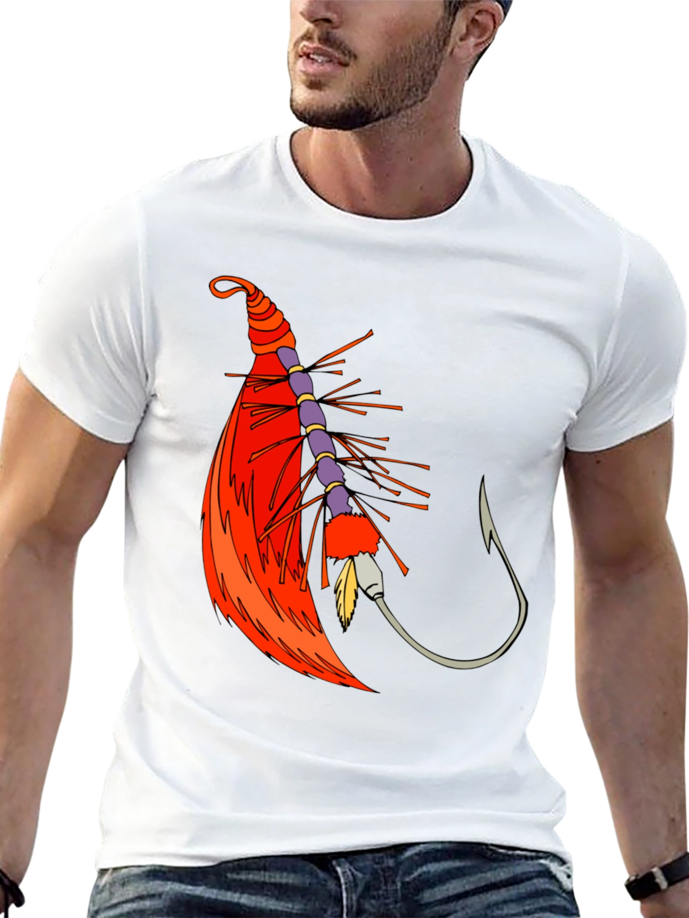 Fishing Lure Graphic Tee - Black