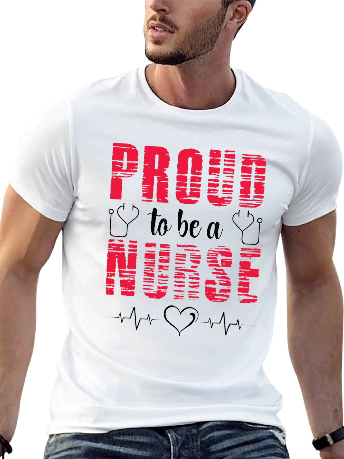 Proud Nurse Black T-Shirt