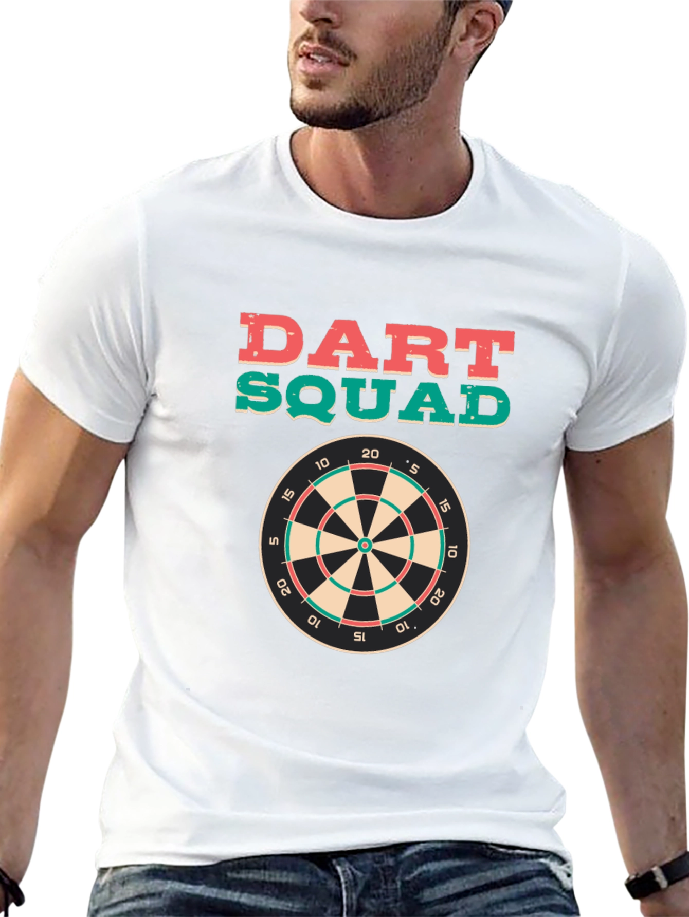 Dart Squad Graphic Tee - Black Cotton T-Shirt