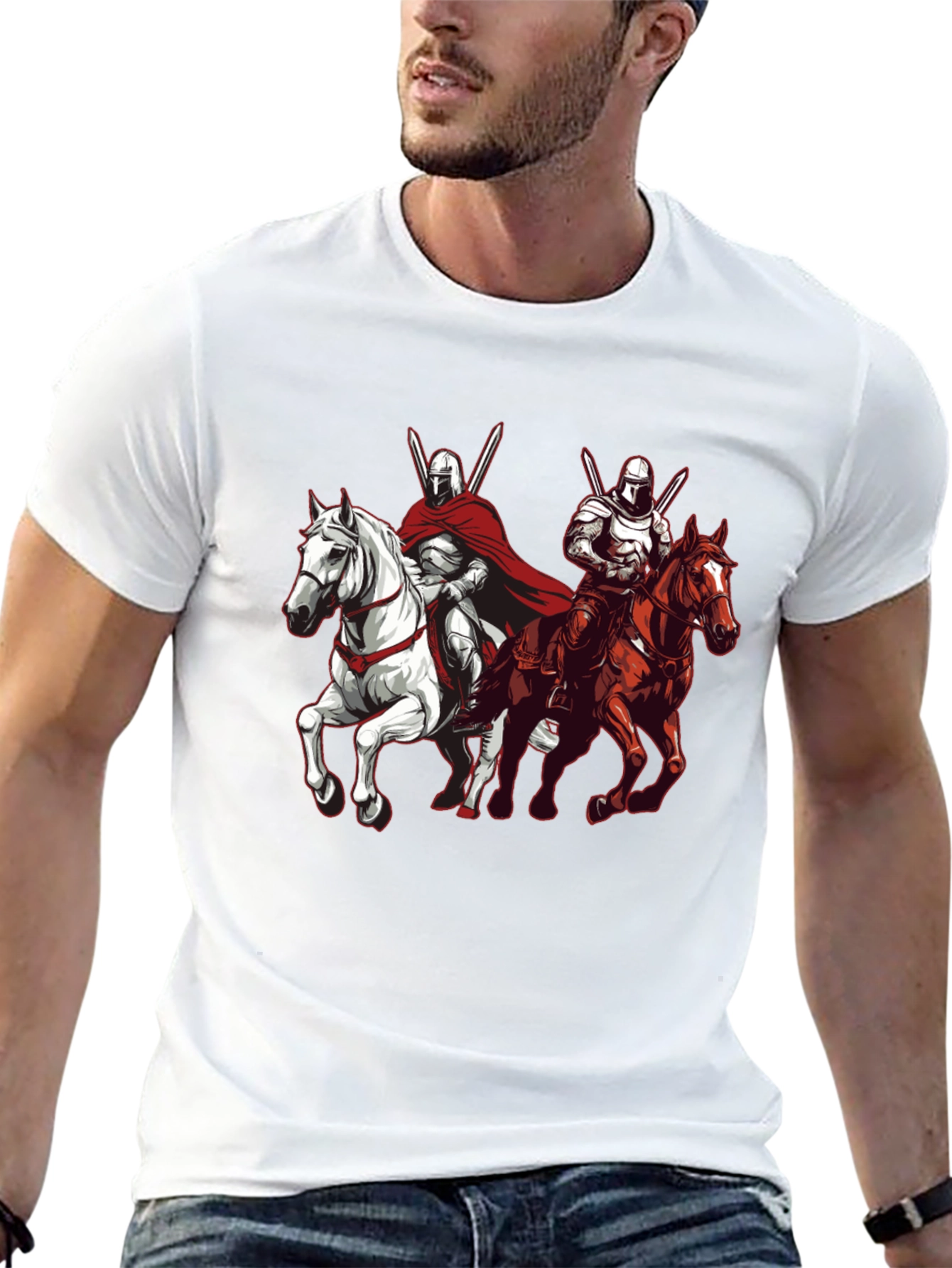 Knights on Horseback Graphic Tee
