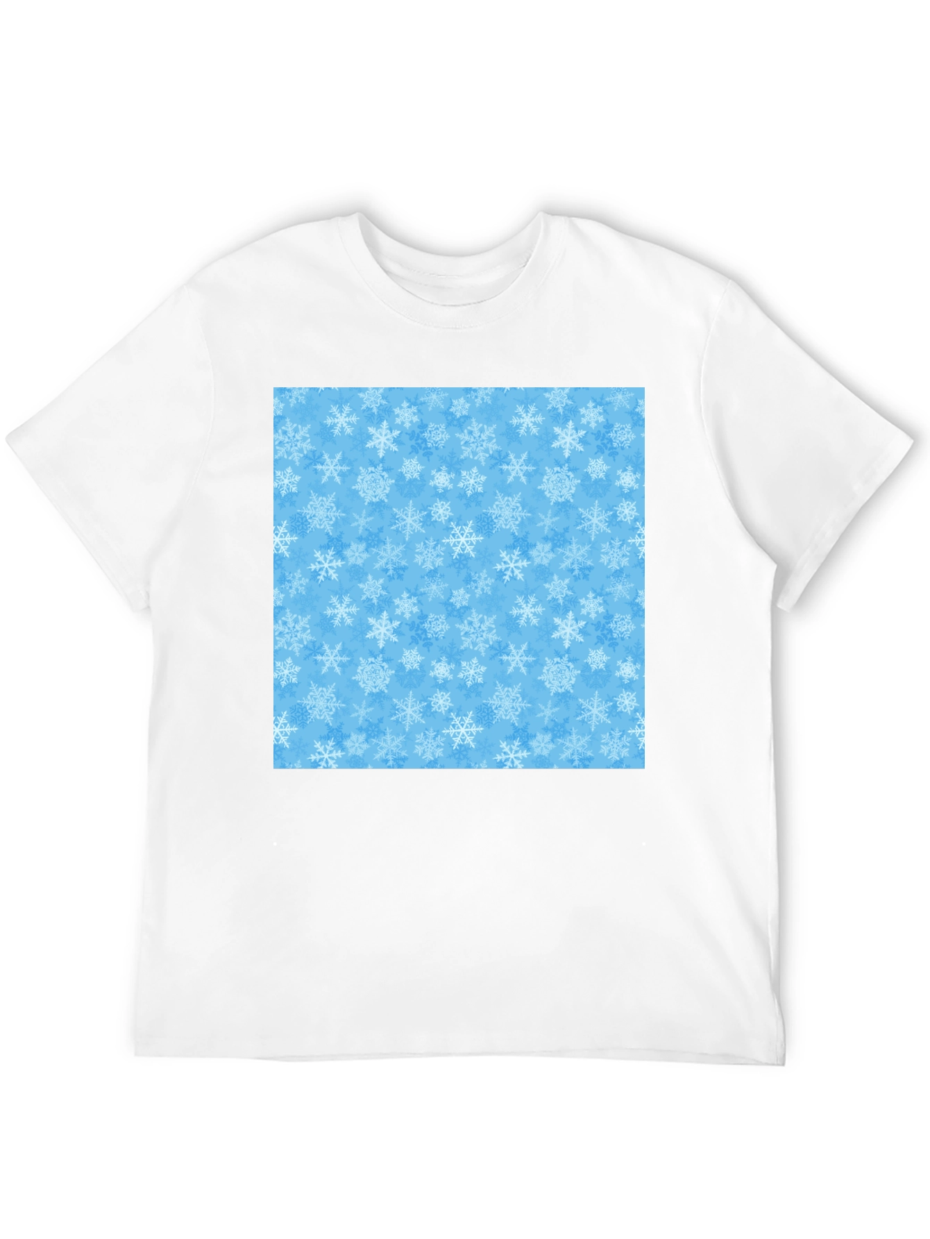 Snowflake Pattern T-Shirt - Winter Holiday Apparel