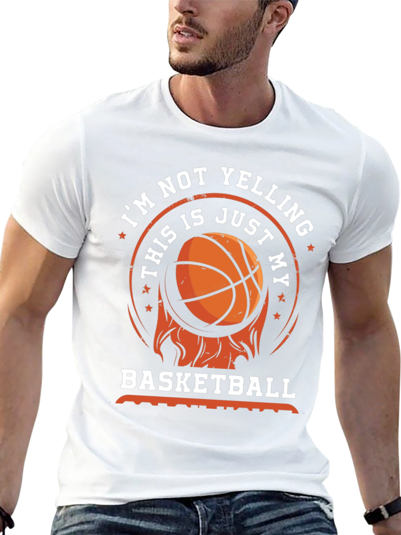 Basketball T-Shirt - Im Not Yelling