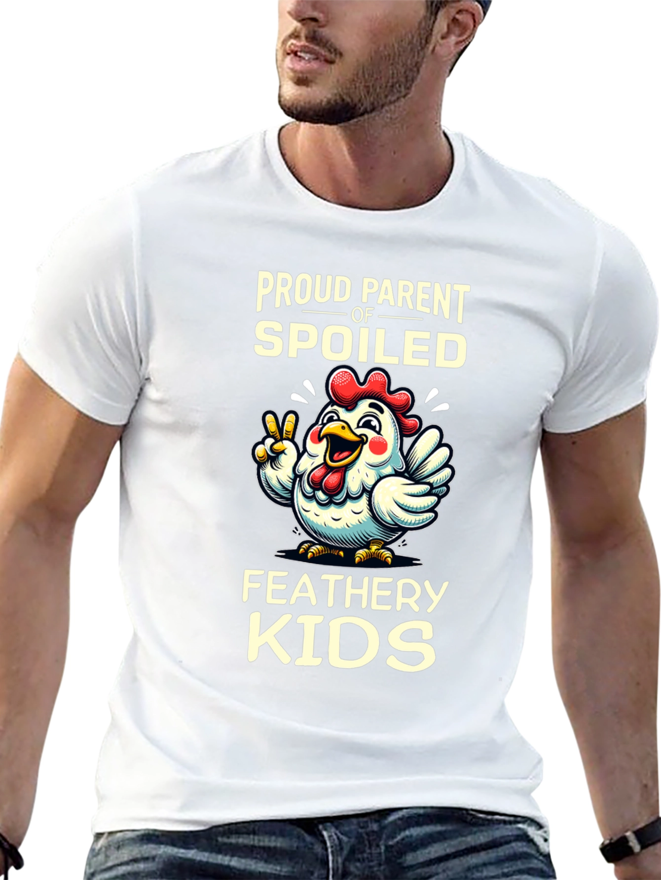Spoiled Feathery Kids Chicken T-Shirt