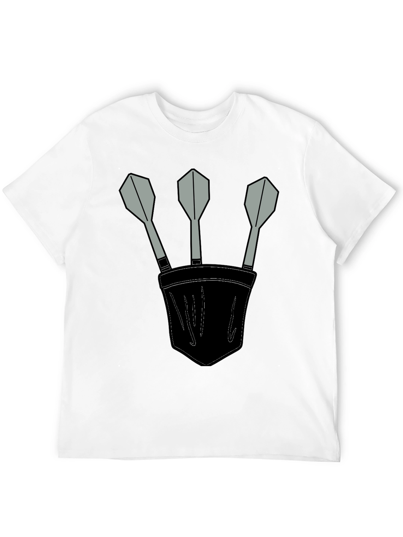 Darts in Pocket Graphic T-Shirt