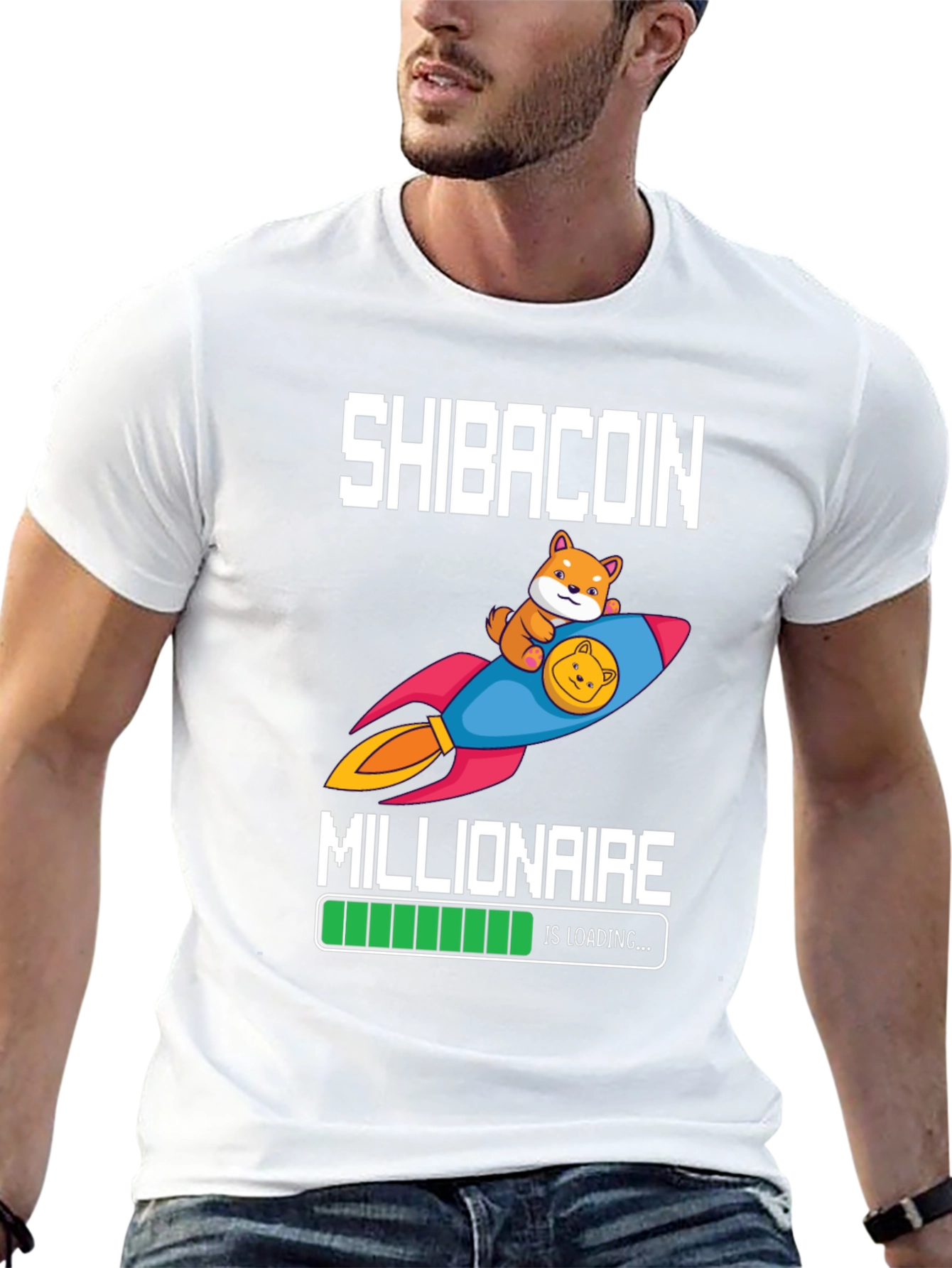 Shibacoin Millionaire Loading T-Shirt Crypto HODL