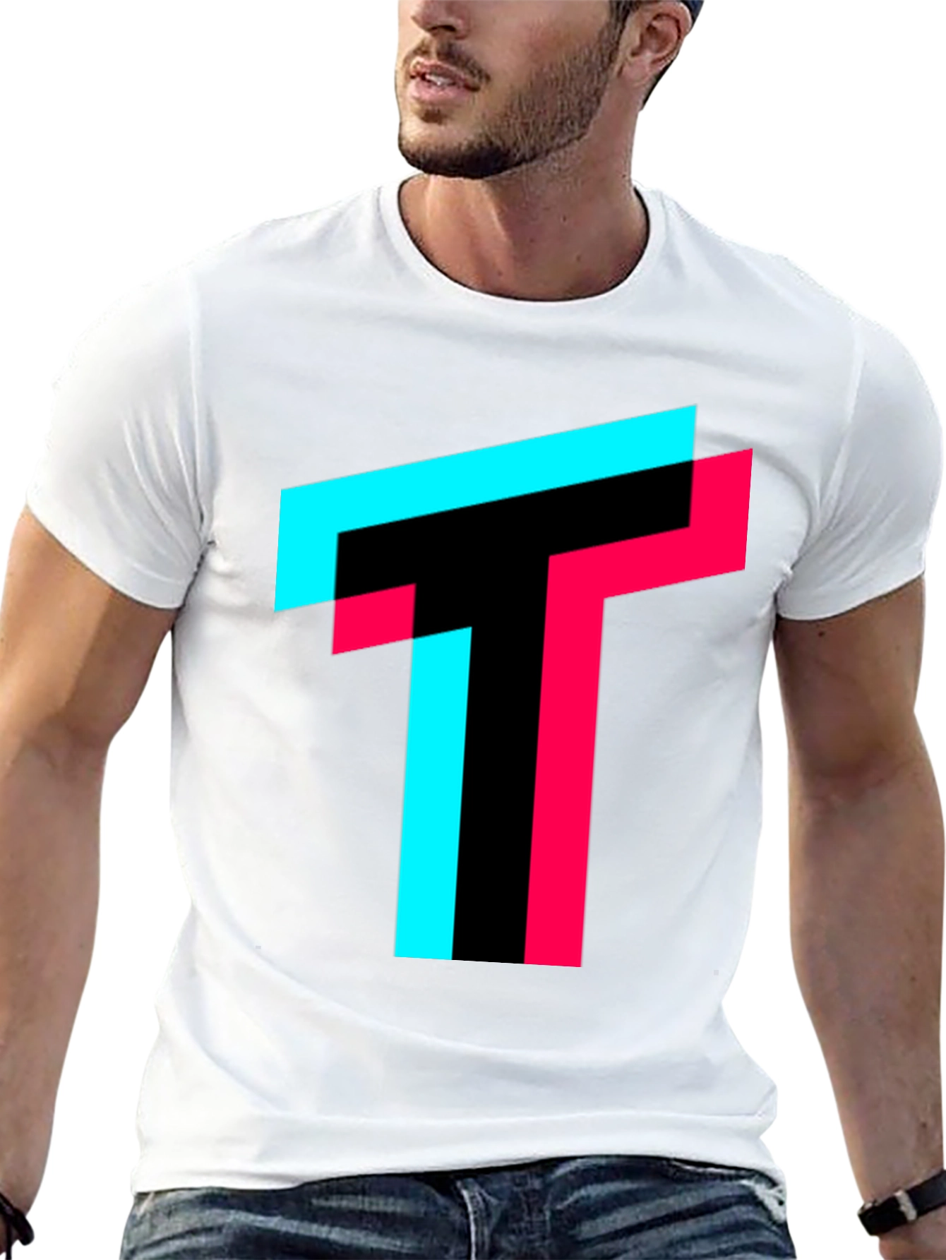 Trendy TikTok Inspired Graphic Tee - Black