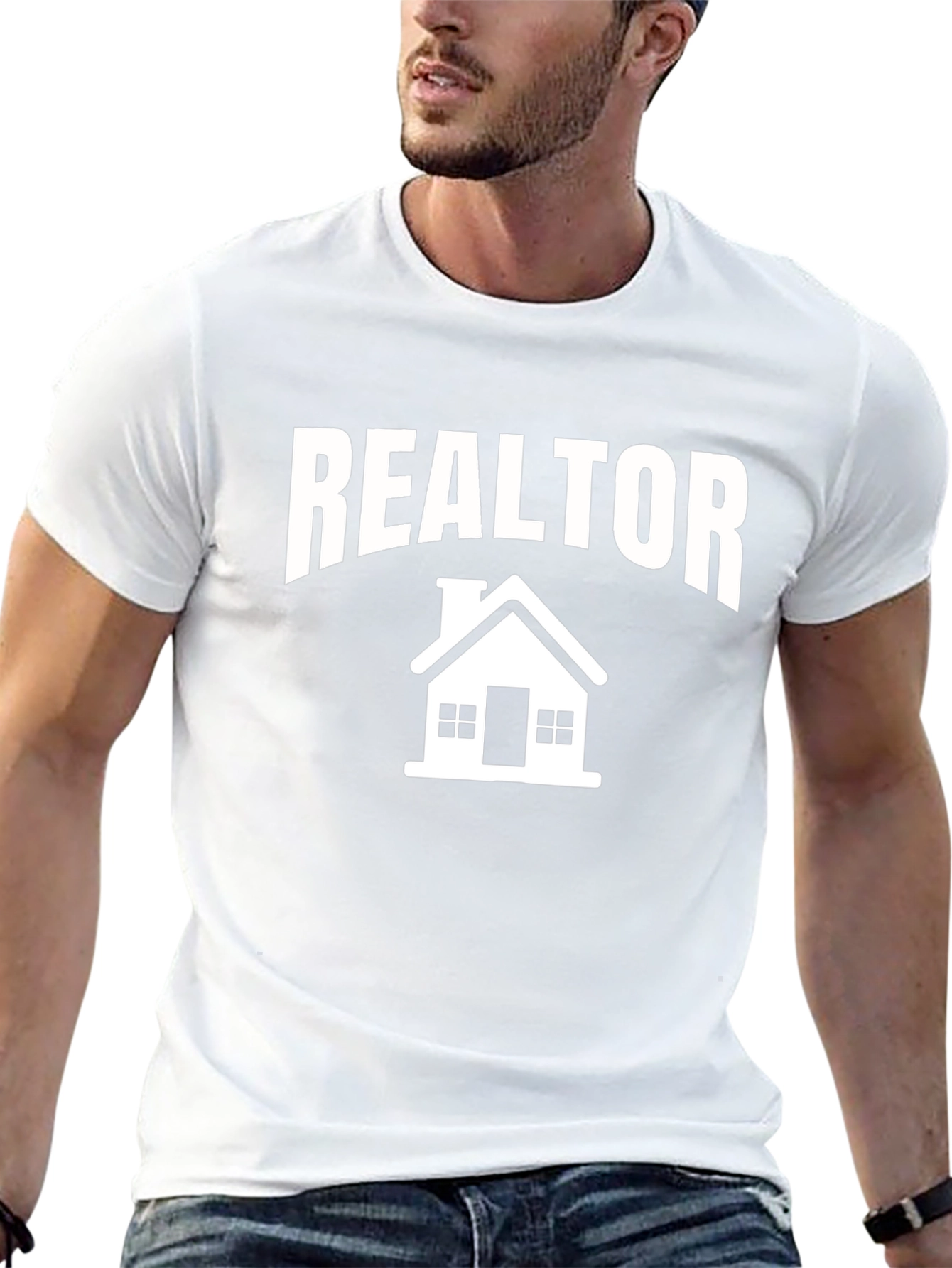 Realtor Graphic Tee - Black Cotton Blend