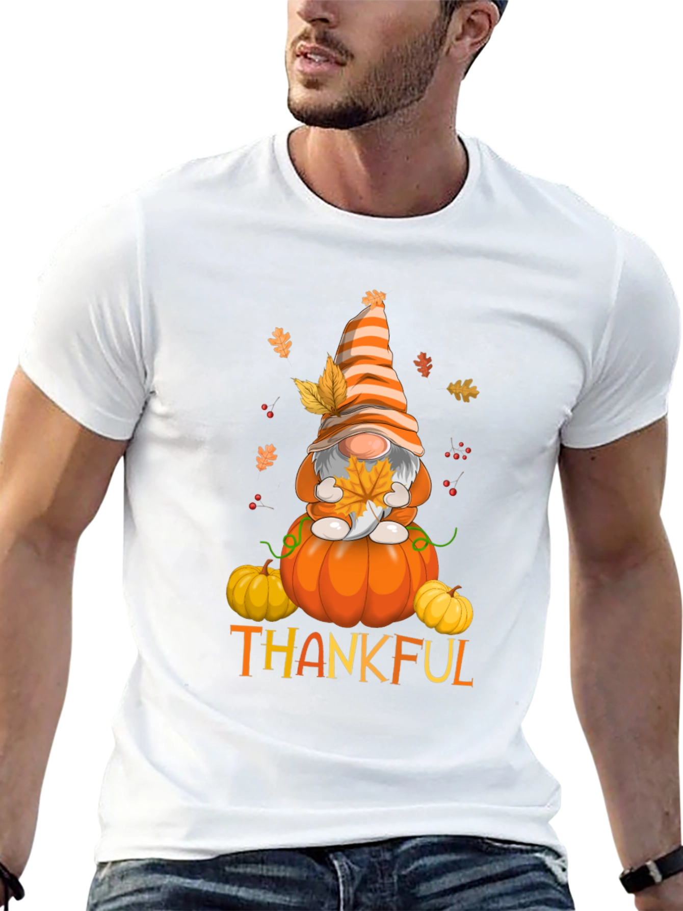 Thankful Gnome Fall T-Shirt