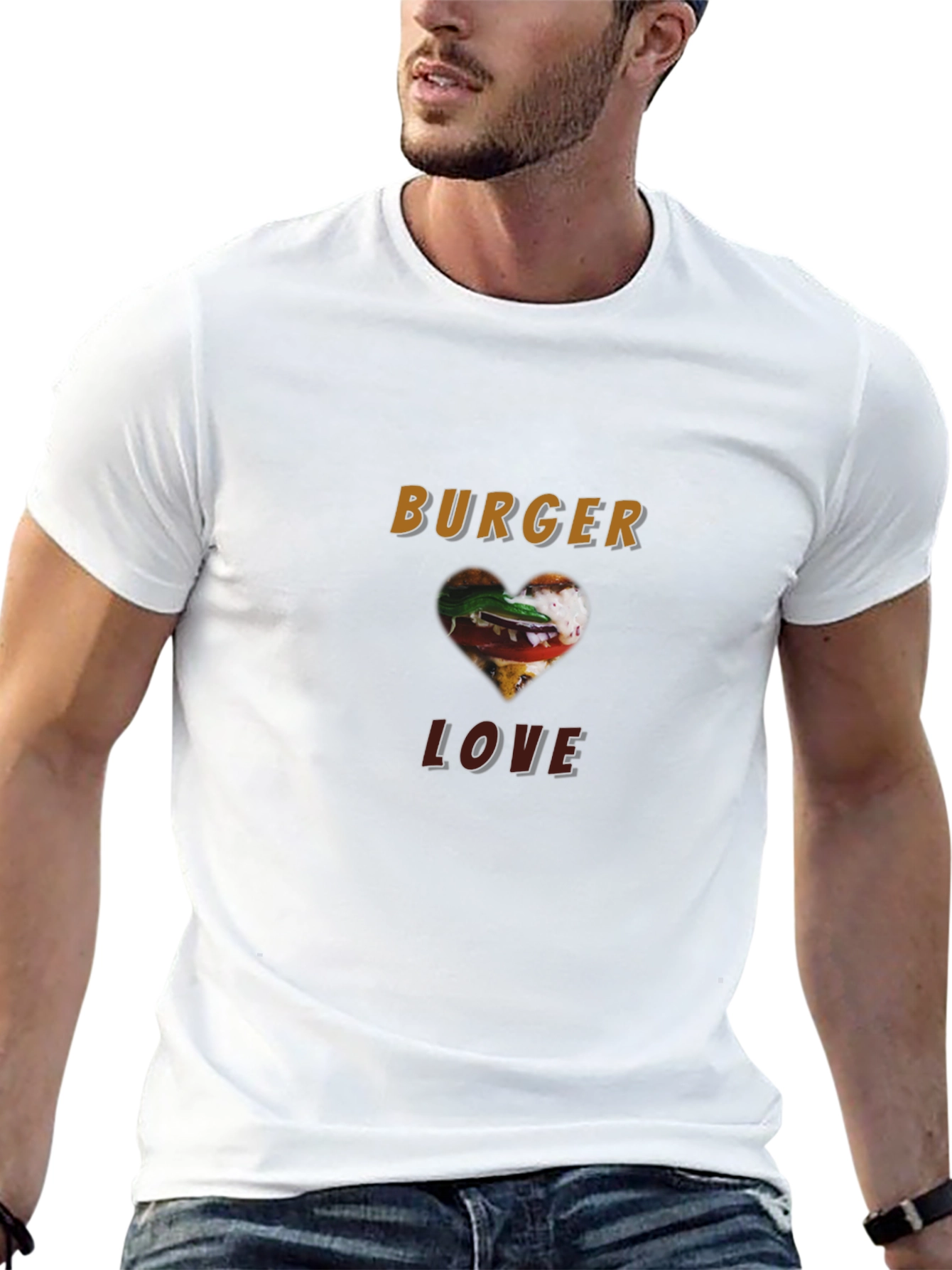 Burger Love Black Graphic Tee