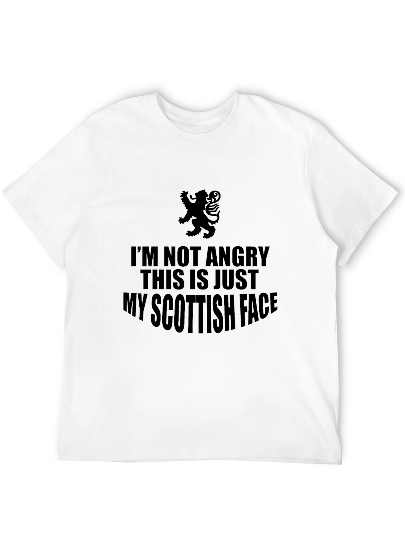 Scottish Face Graphic T-Shirt - Funny Scottish Pride Tee