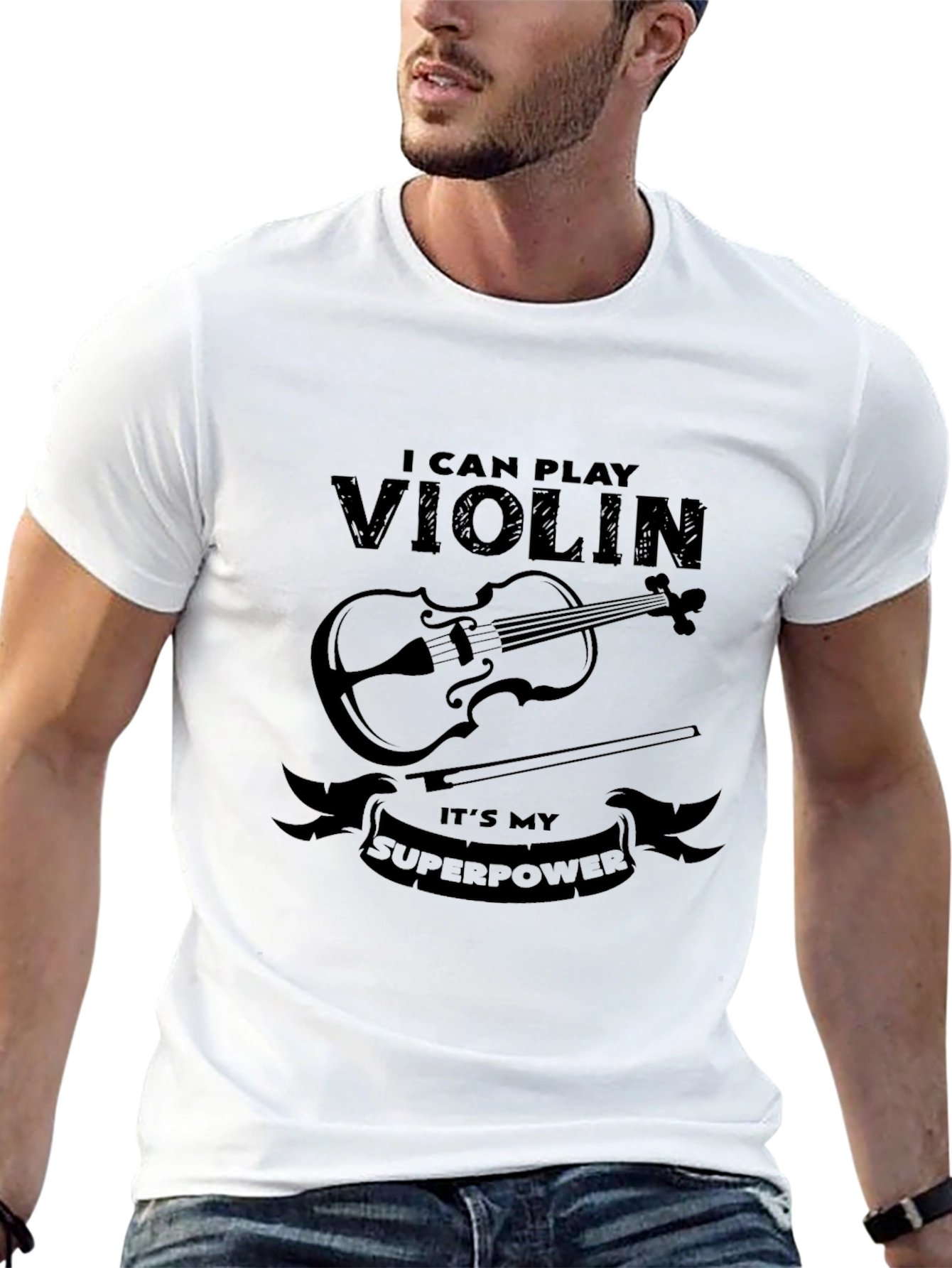 I Can Play Violin T-Shirt - Musician Superpower Tee