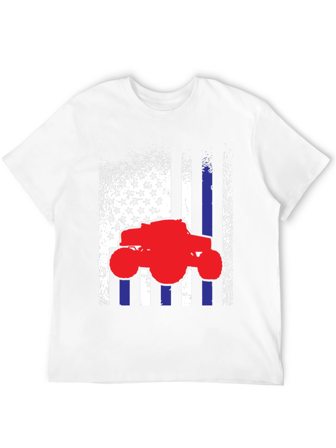 Monster Truck American Flag Graphic Tee
