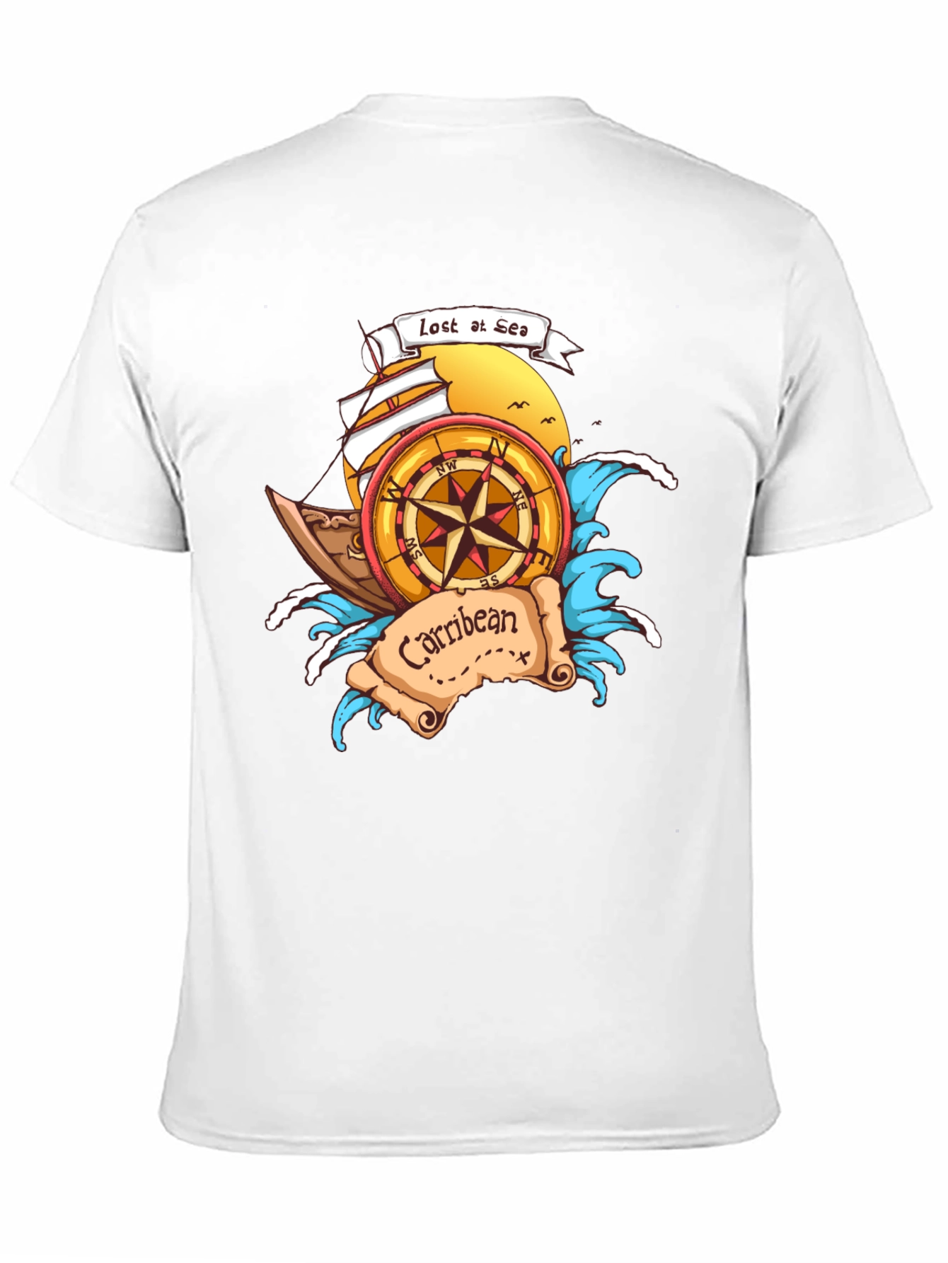 Lost at Sea Caribbean T-Shirt