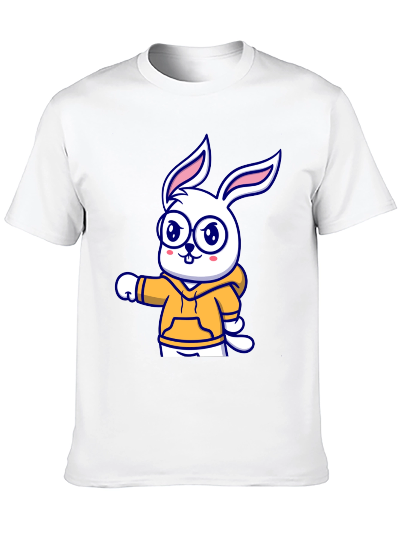 Cartoon Bunny Hoodie T-Shirt