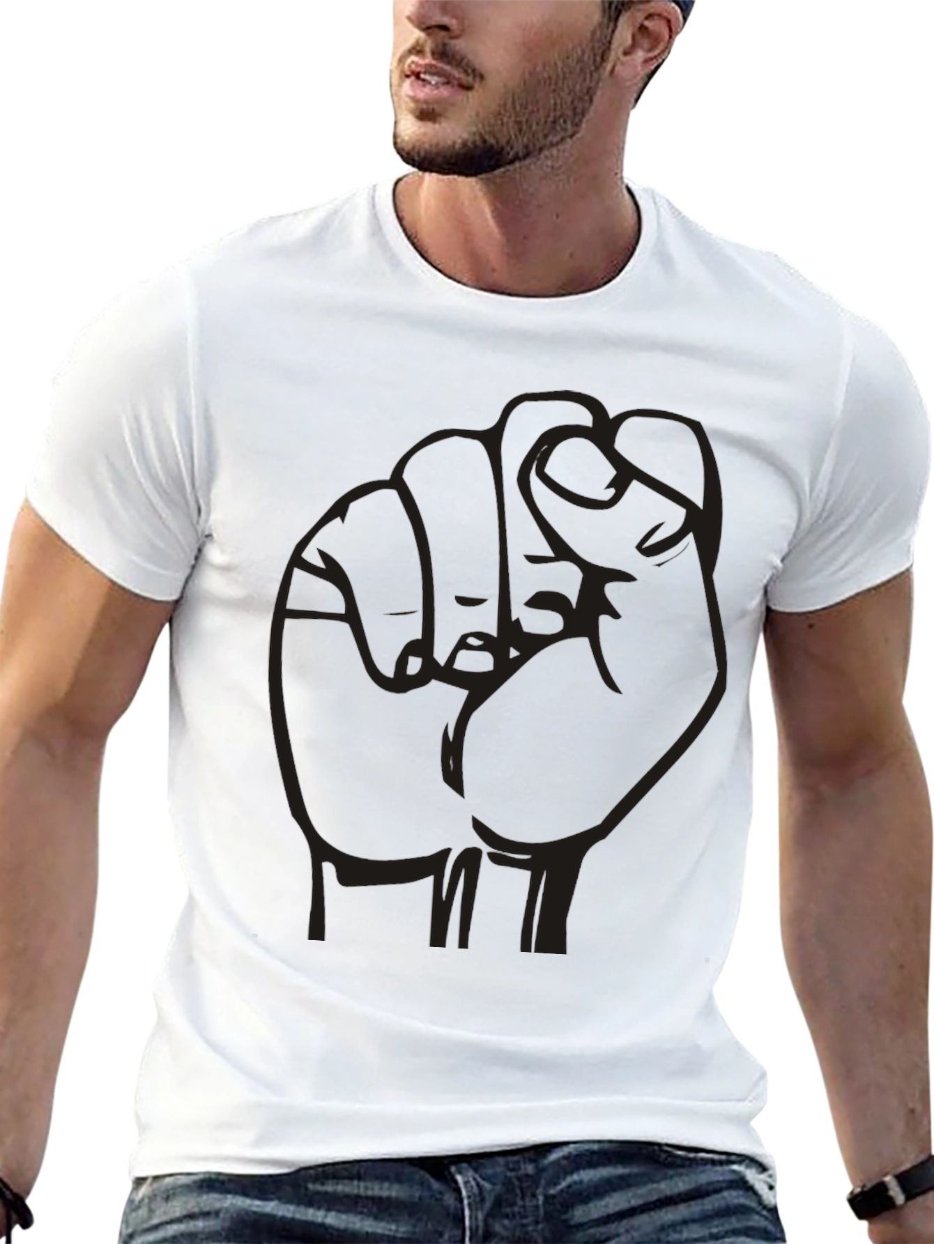 Empowered Fist Graphic Tee - Black Unisex Shirt