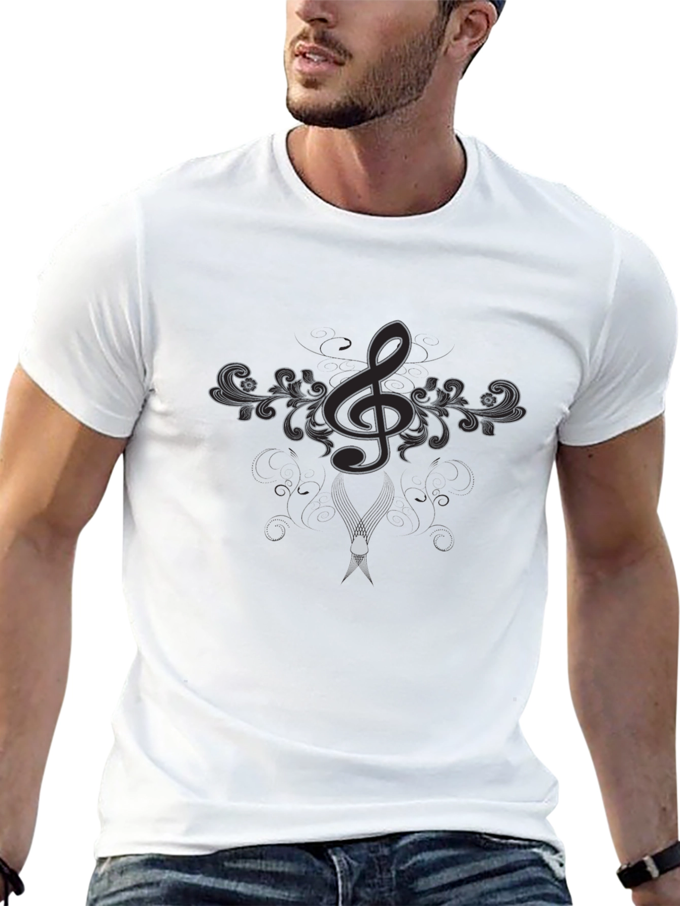 Elegant Music Note T-Shirt