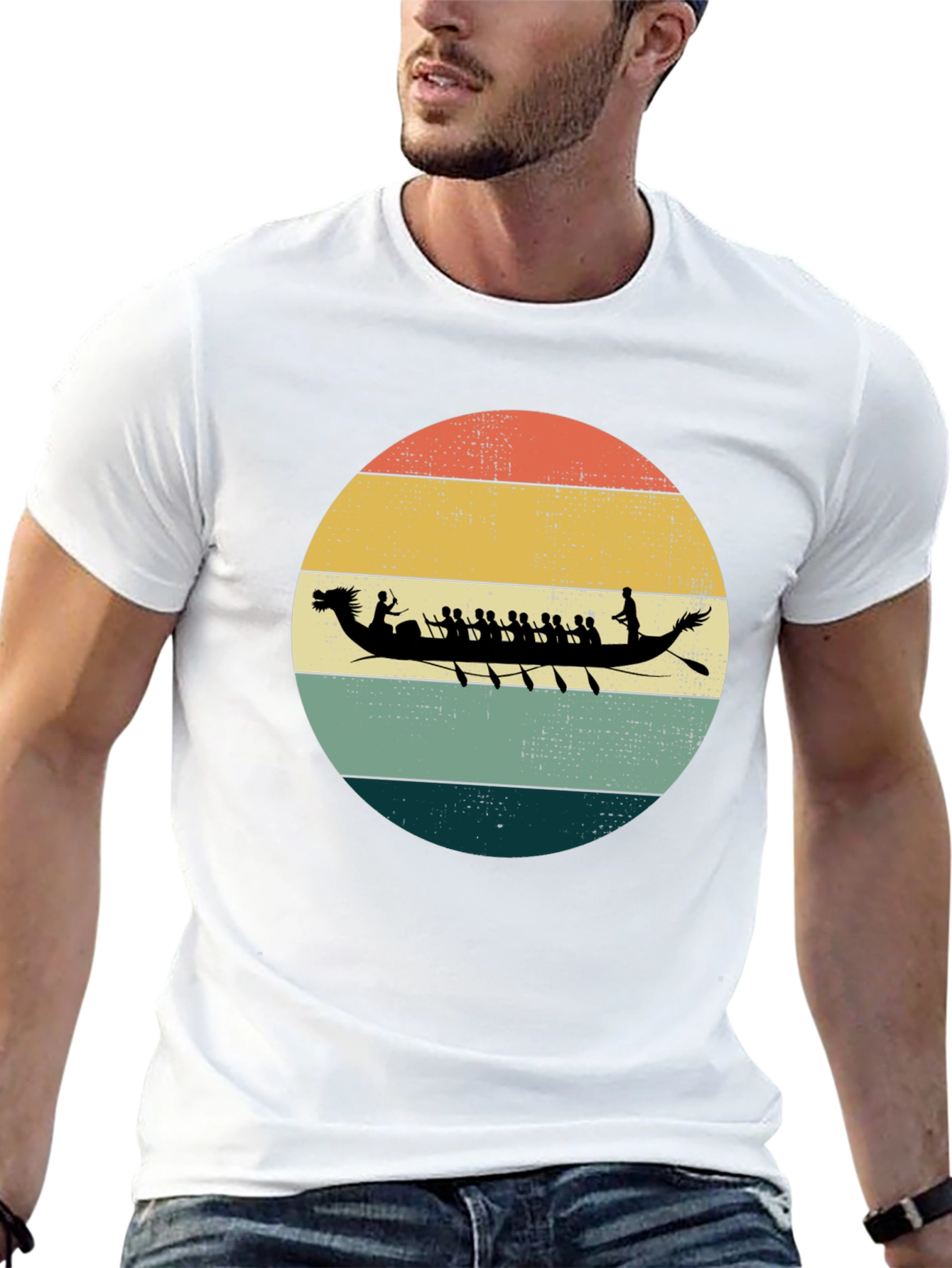 Retro Dragon Boat Racing T-Shirt