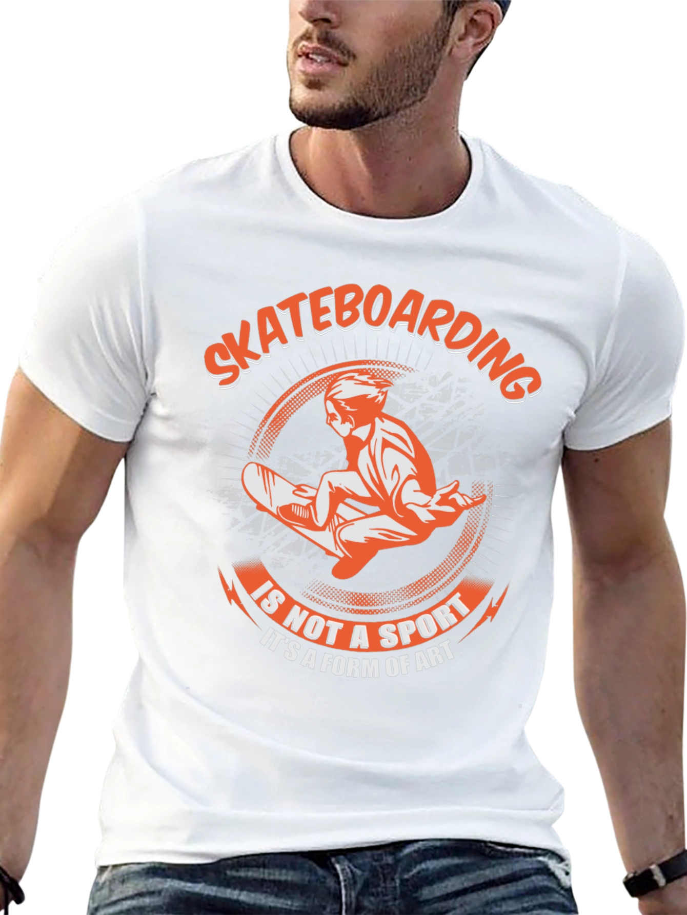 Skateboarding Art Form Graphic Tee - Black