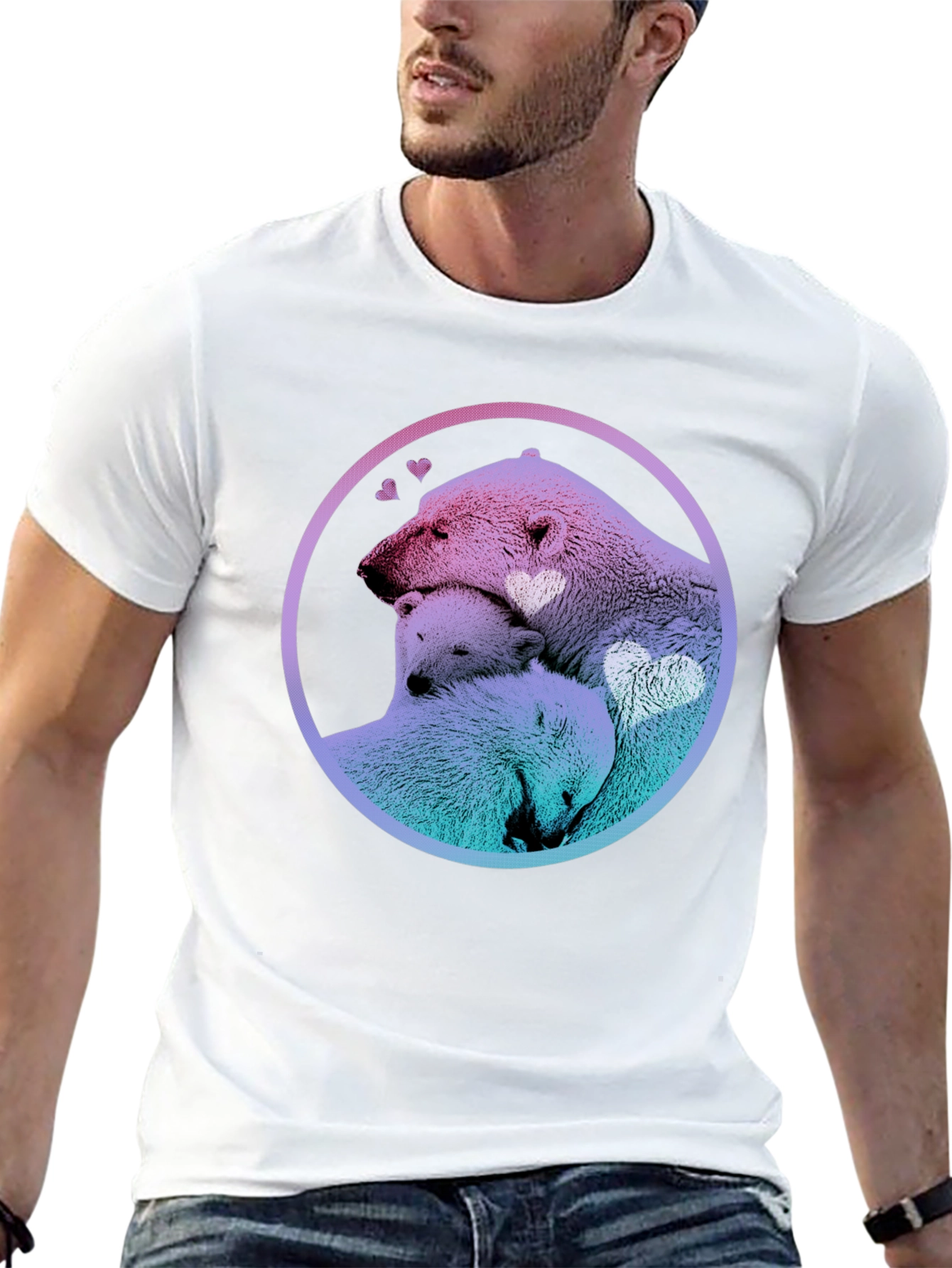 Polar Bear Family Tee - A Heartwarming Design
