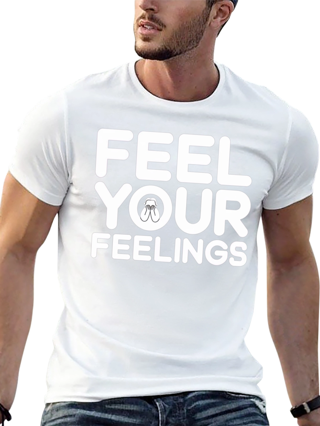 Feel Your Feelings Graphic Tee - Black