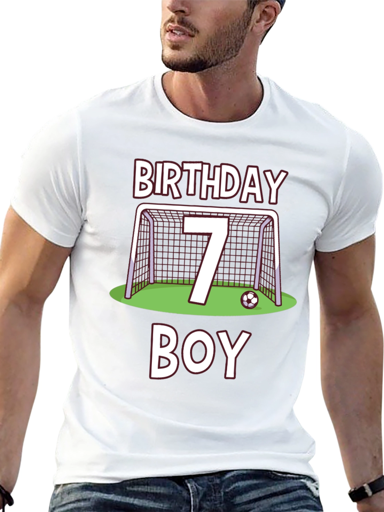 Birthday Boy Soccer T-Shirt - Number 7