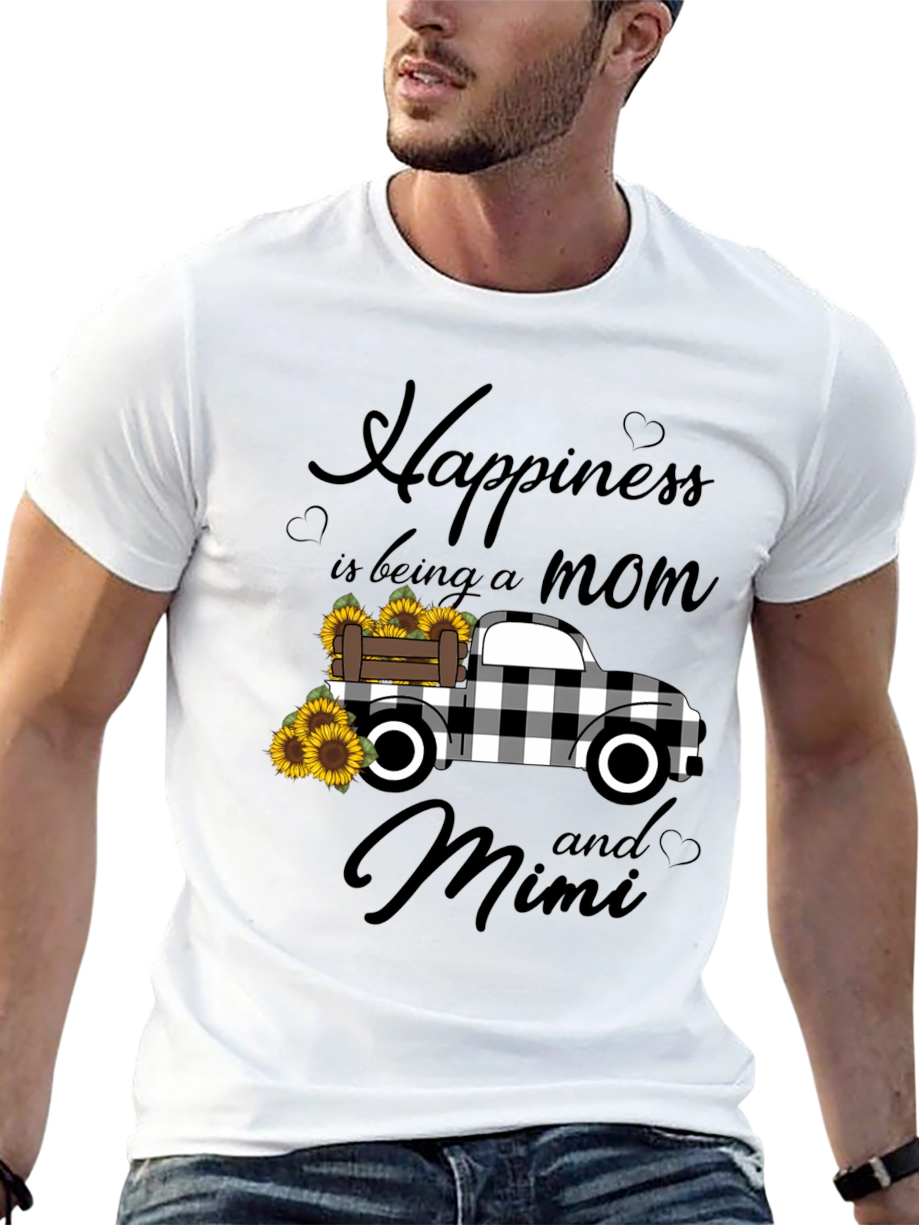 Mom & Mimi Sunflower Truck Graphic Tee