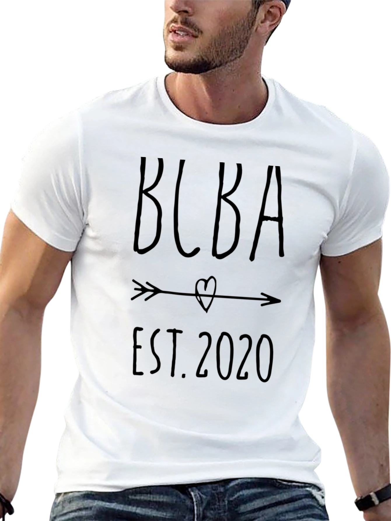 BCBA Est. 2020 Arrow Heart Black T-Shirt
