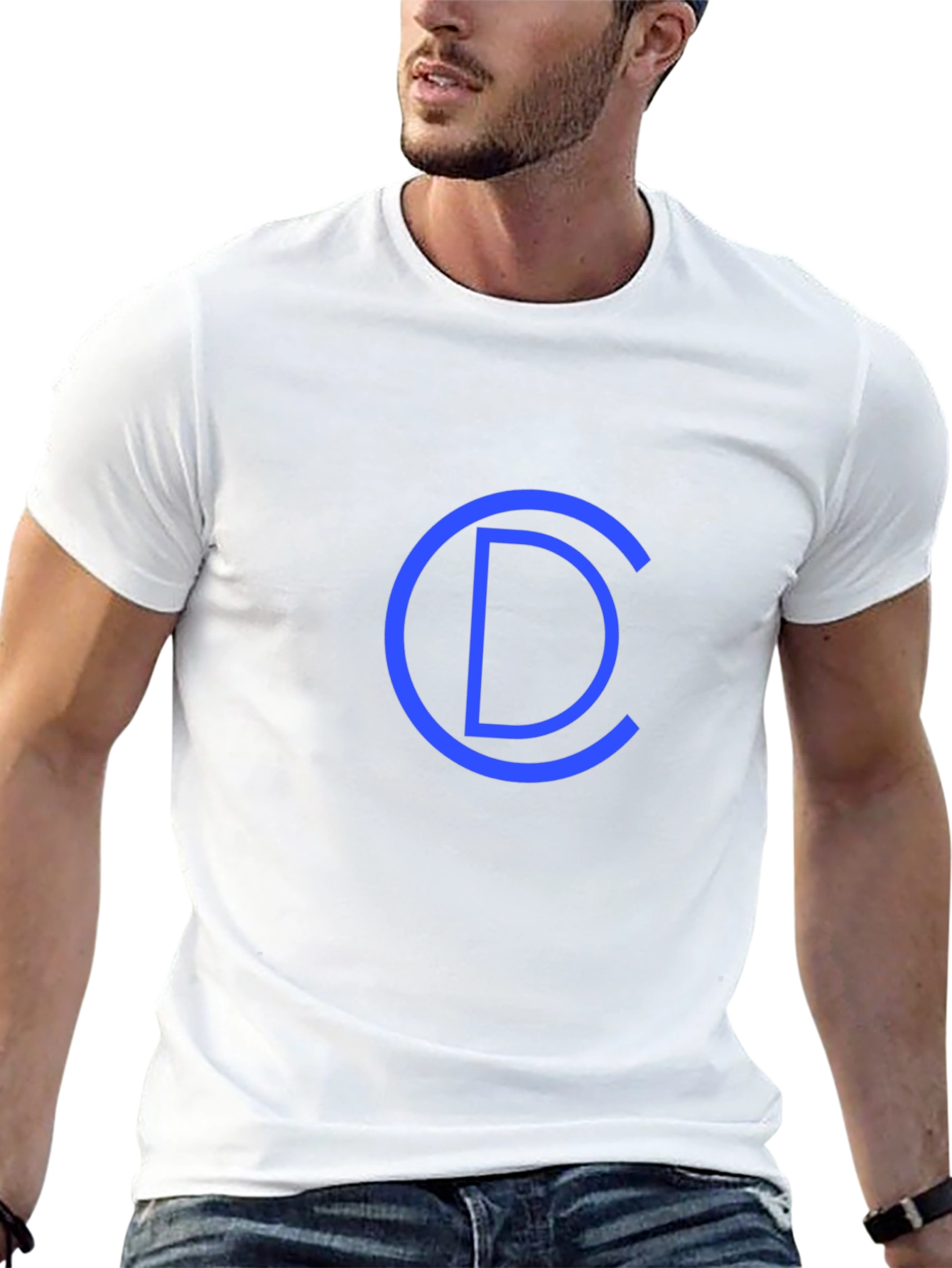 Cool Blue CD Graphic Black T-Shirt