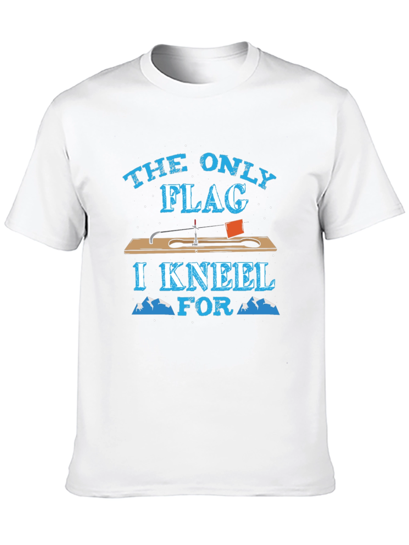 The Only Flag I Kneel For Fishing T-Shirt