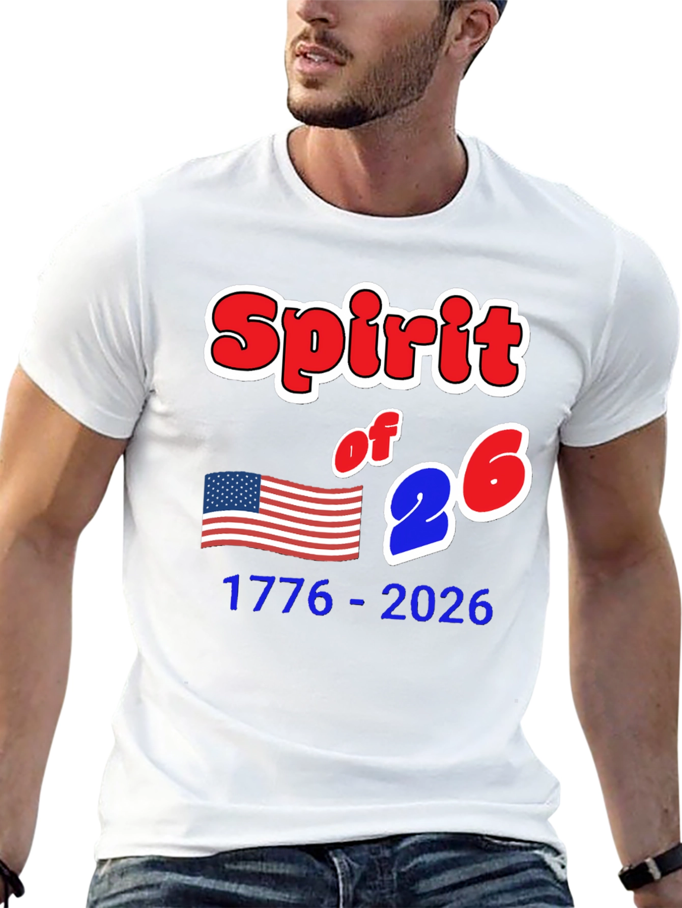 Spirit of 76 T-Shirt - Patriotic Design