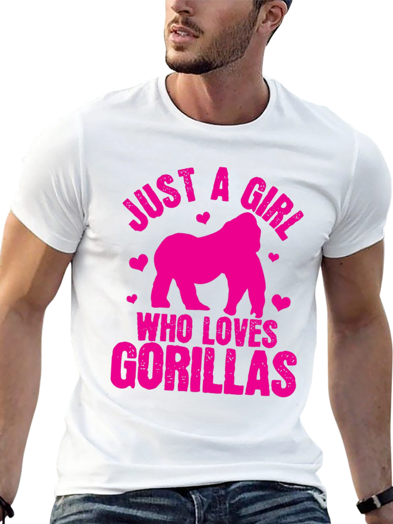 Just a Girl Who Loves Gorillas T-Shirt