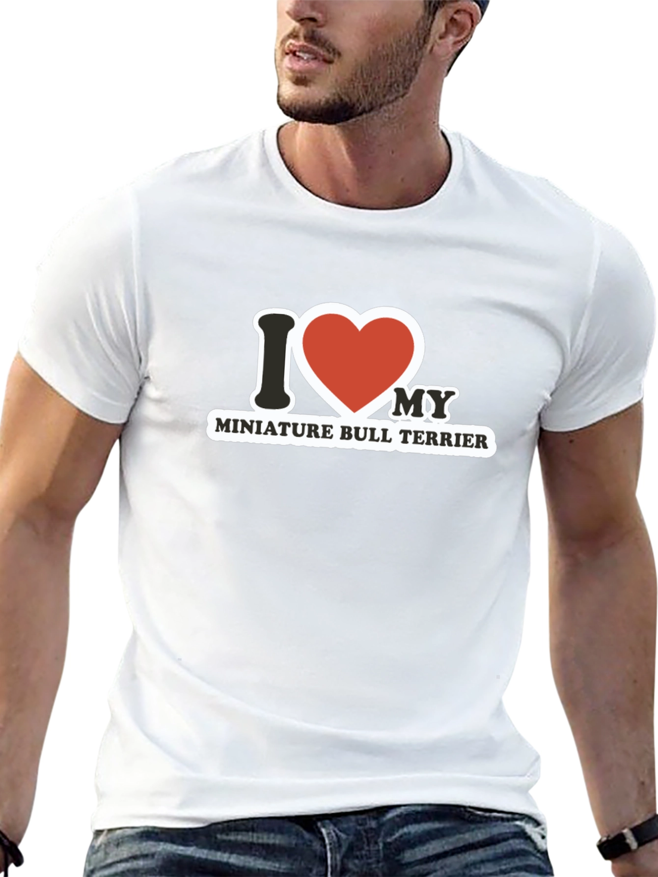 I Love My Miniature Bull Terrier T-Shirt