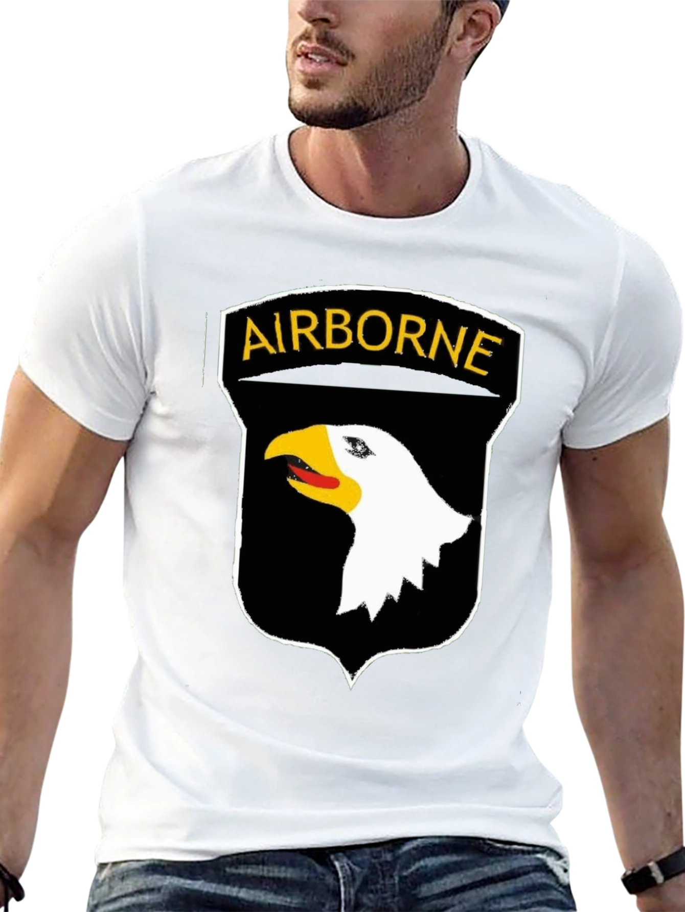 Airborne Eagle Emblem T-Shirt - Military Pride