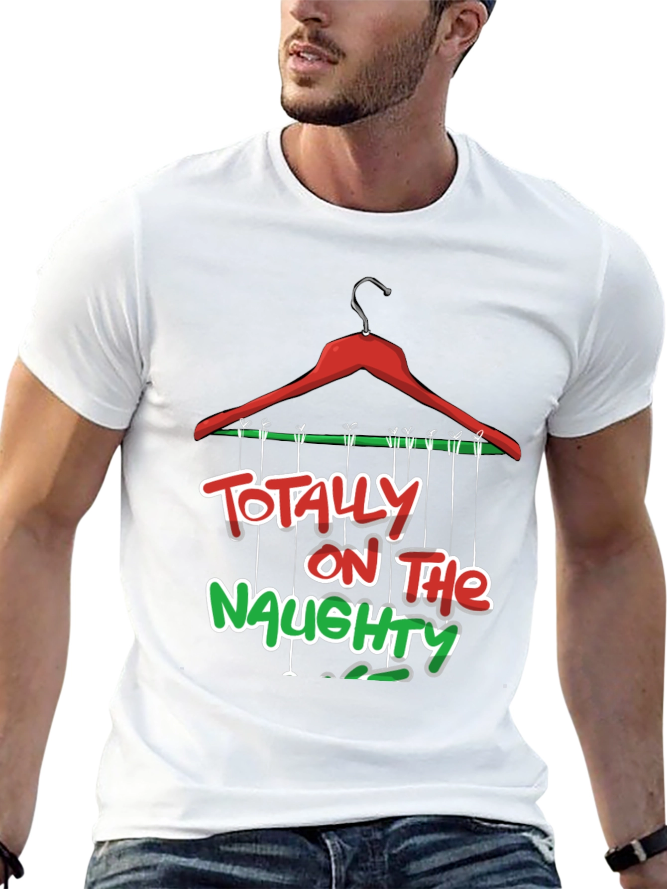 Naughty List T-Shirt: Festive Holiday Apparel