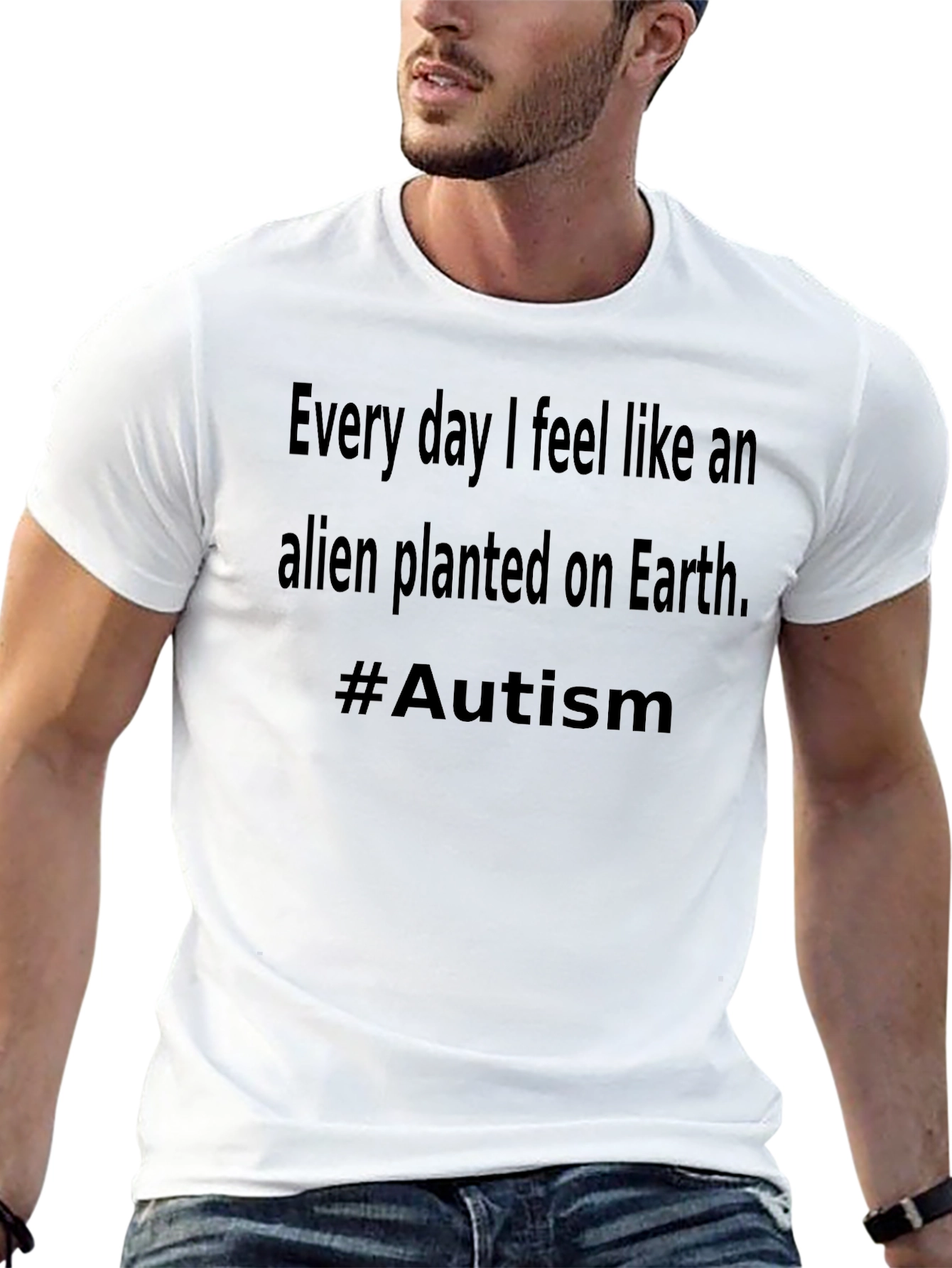 Alien Planted on Earth #Autism T-Shirt