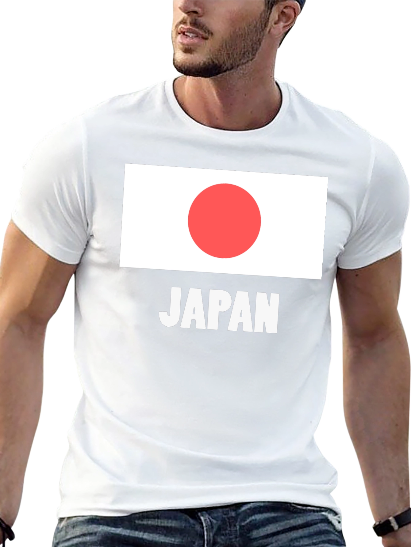 Japan Flag T-Shirt - Black Graphic Tee