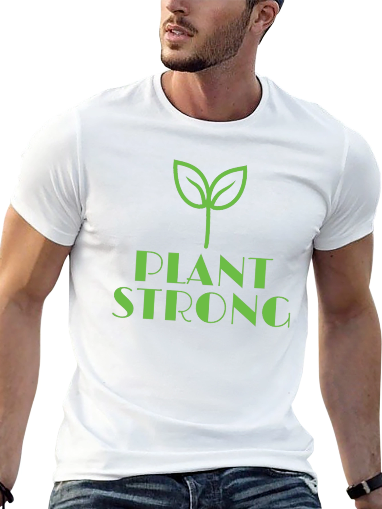 Plant Strong Graphic Tee - Vegan Lifestyle Shirt