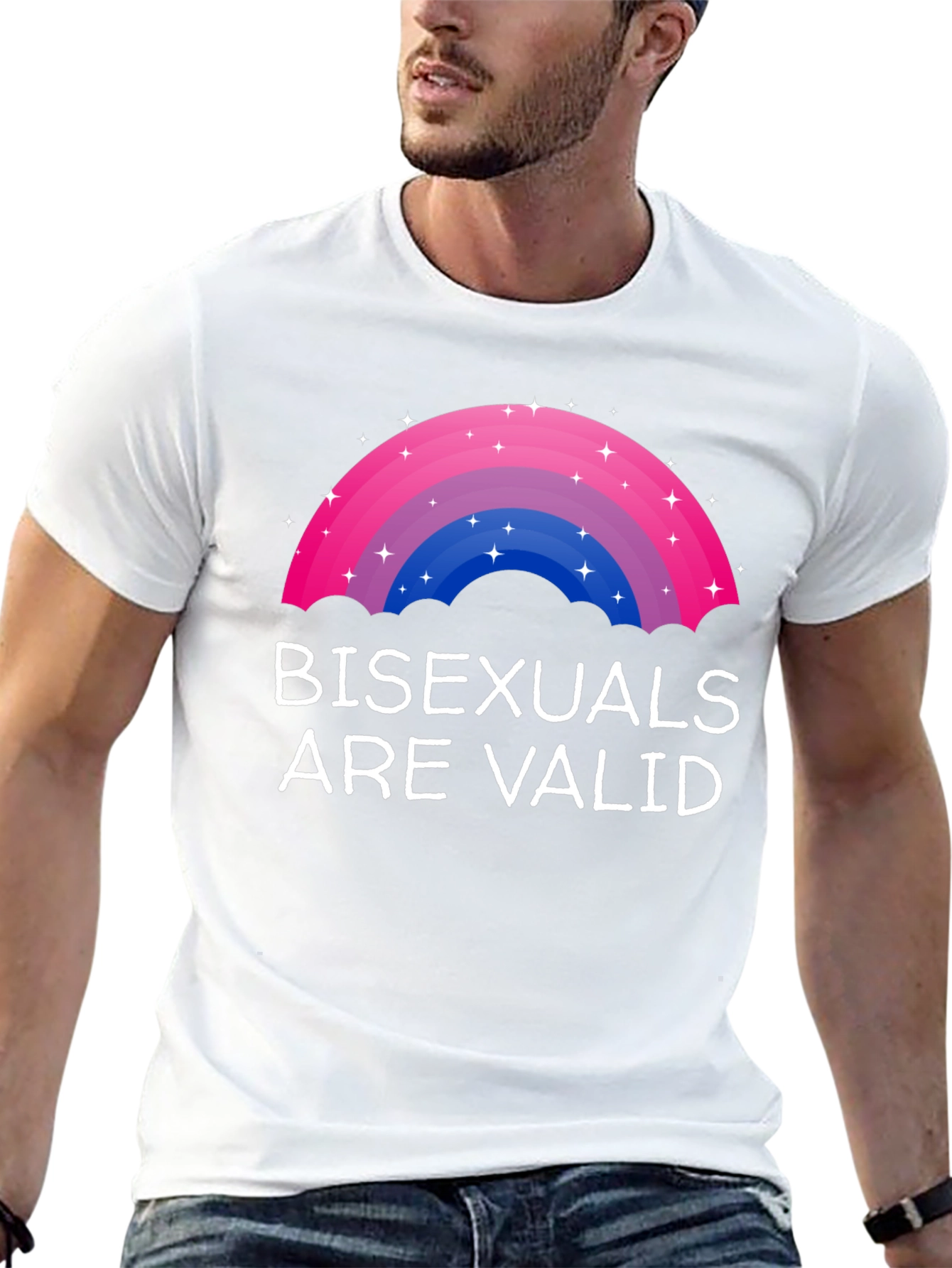 Bisexuals Are Valid Rainbow Pride T-Shirt
