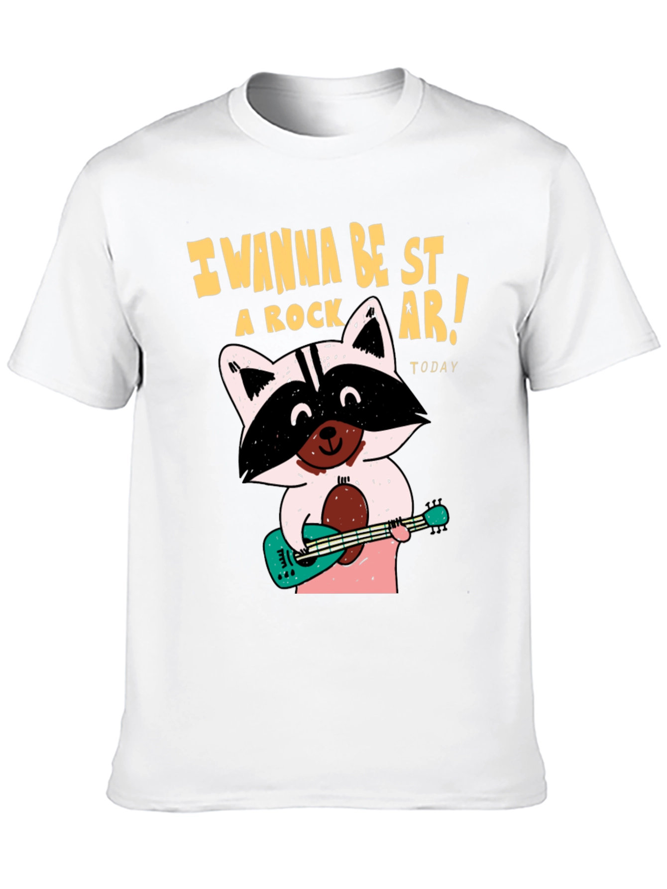 Rockstar Raccoon Graphic T-Shirt