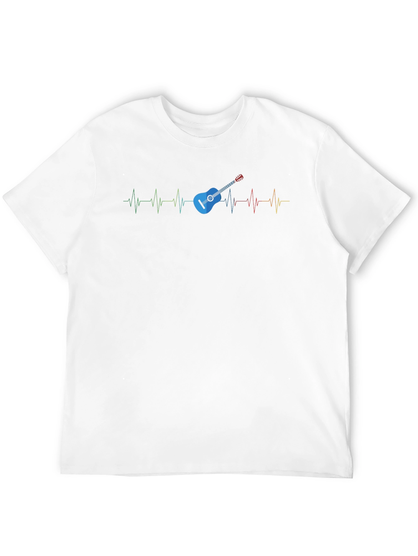 Guitar Heartbeat Graphic Tee - Music Lover Shirt